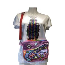 sac bandoulière coeur coloré