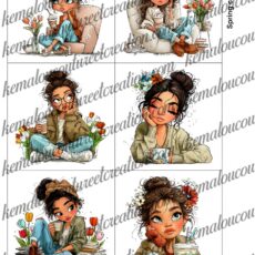 Spring Coffee Girl 1